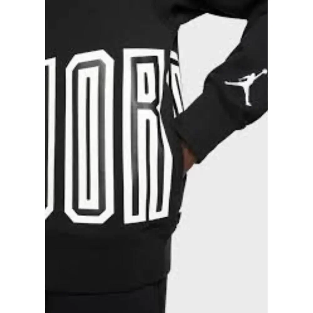 Nike $80 Air Jordan Sport DNA Fleece Pullover Hoodie Men’s  Black M  DV7724